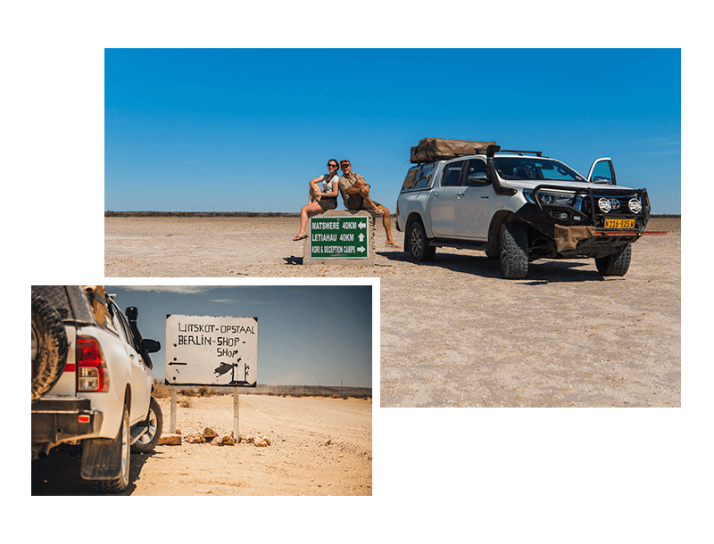 Indywidualne wakacje we własnym zakresie w Namibii z wynajmem samochodu terenowego 4x4